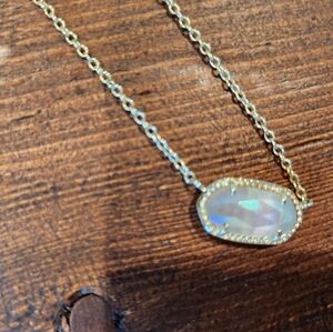 Kendra Scott Elisa Gold Drusy Pendant Necklace. BNWOT